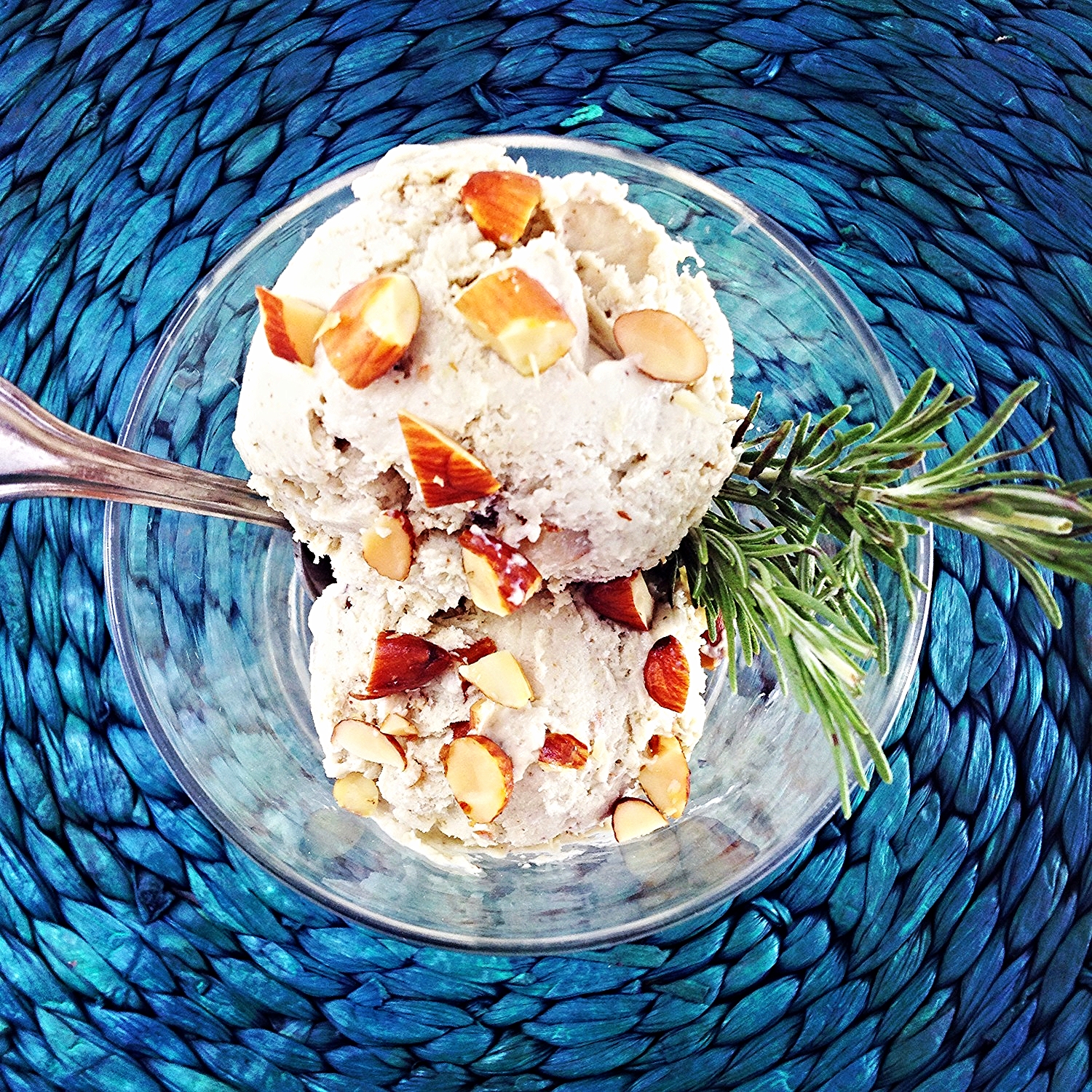 Vegan Pear Rosemary Ice Cream