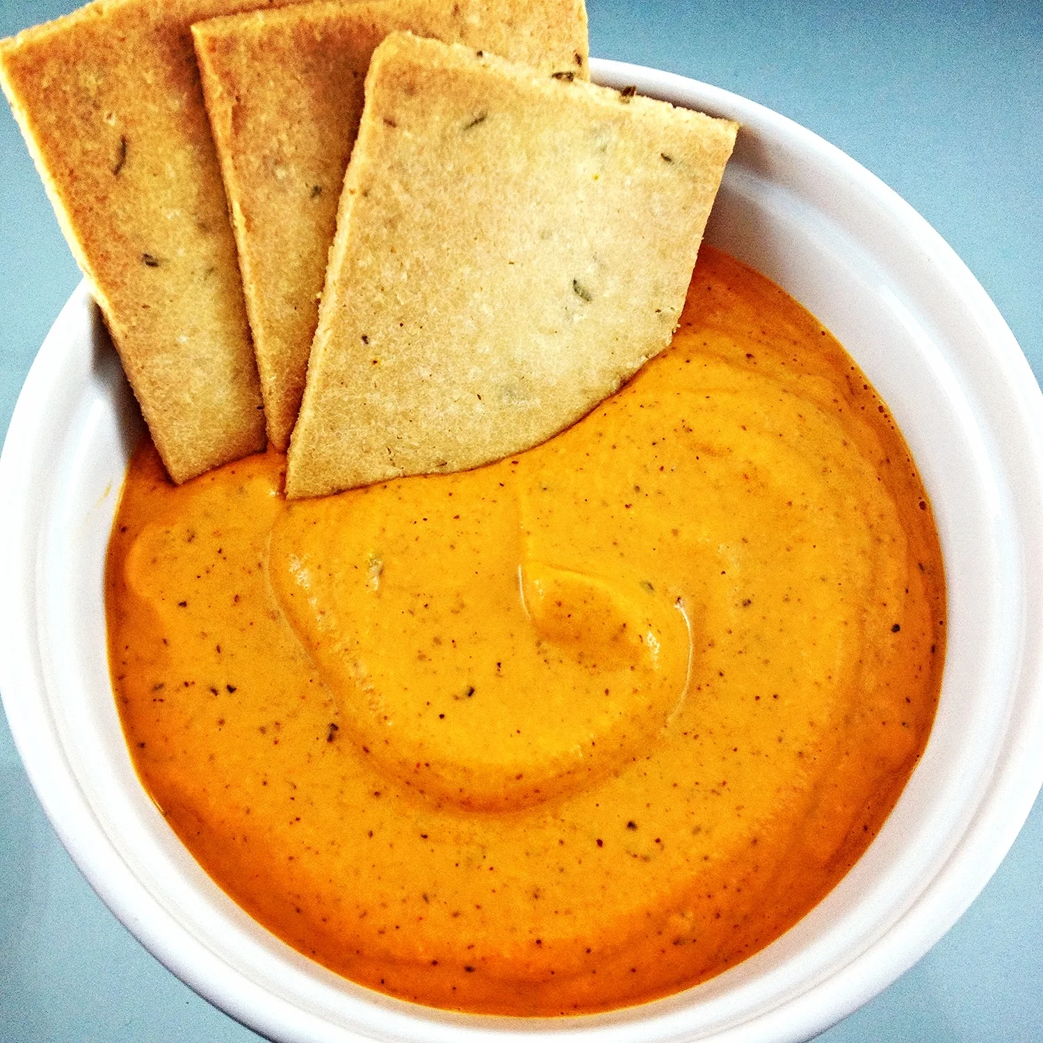 Roasted Pepper Vegan "Cheese" Dip