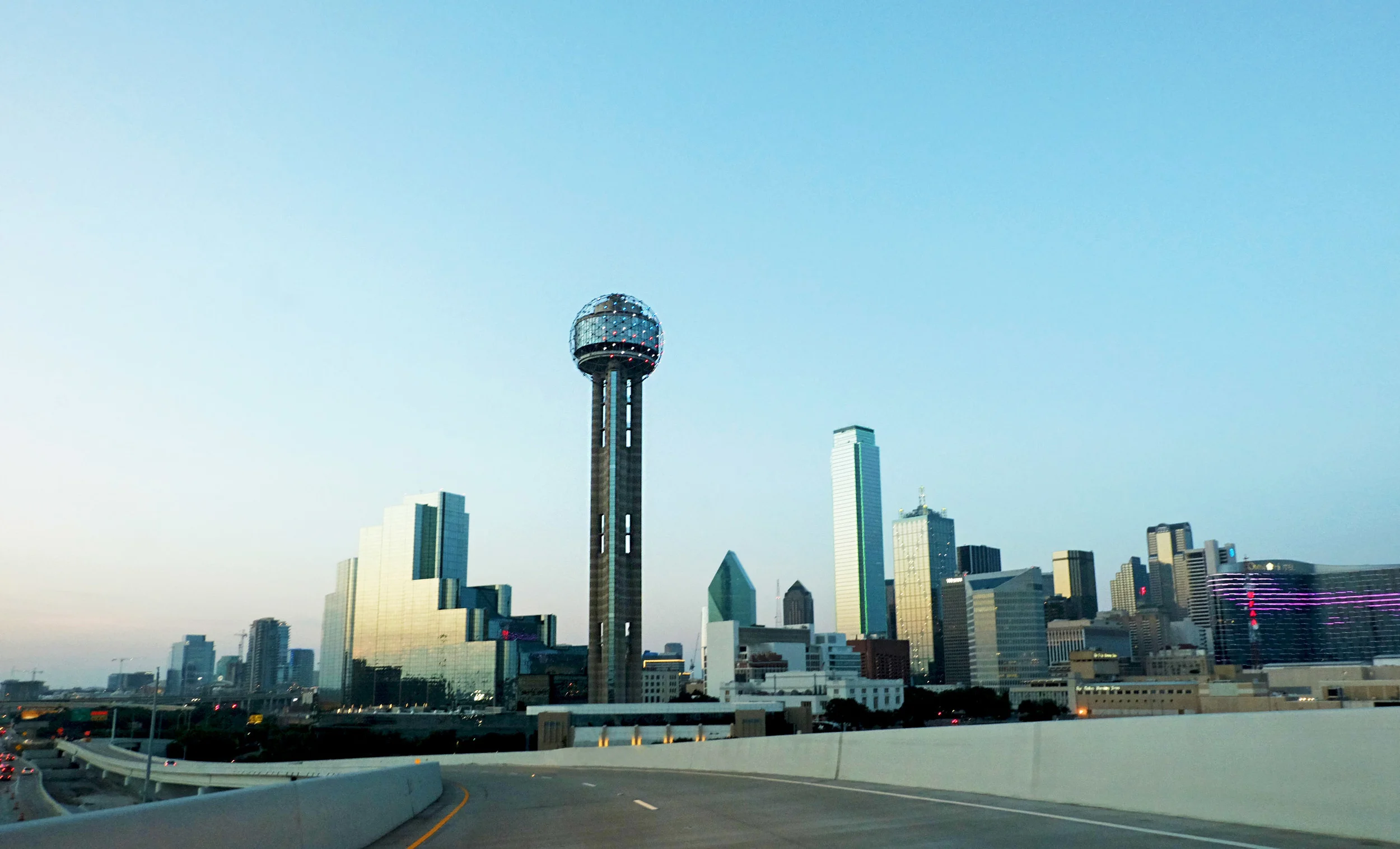 In Dallas I ...snapped the cityscape in motion.