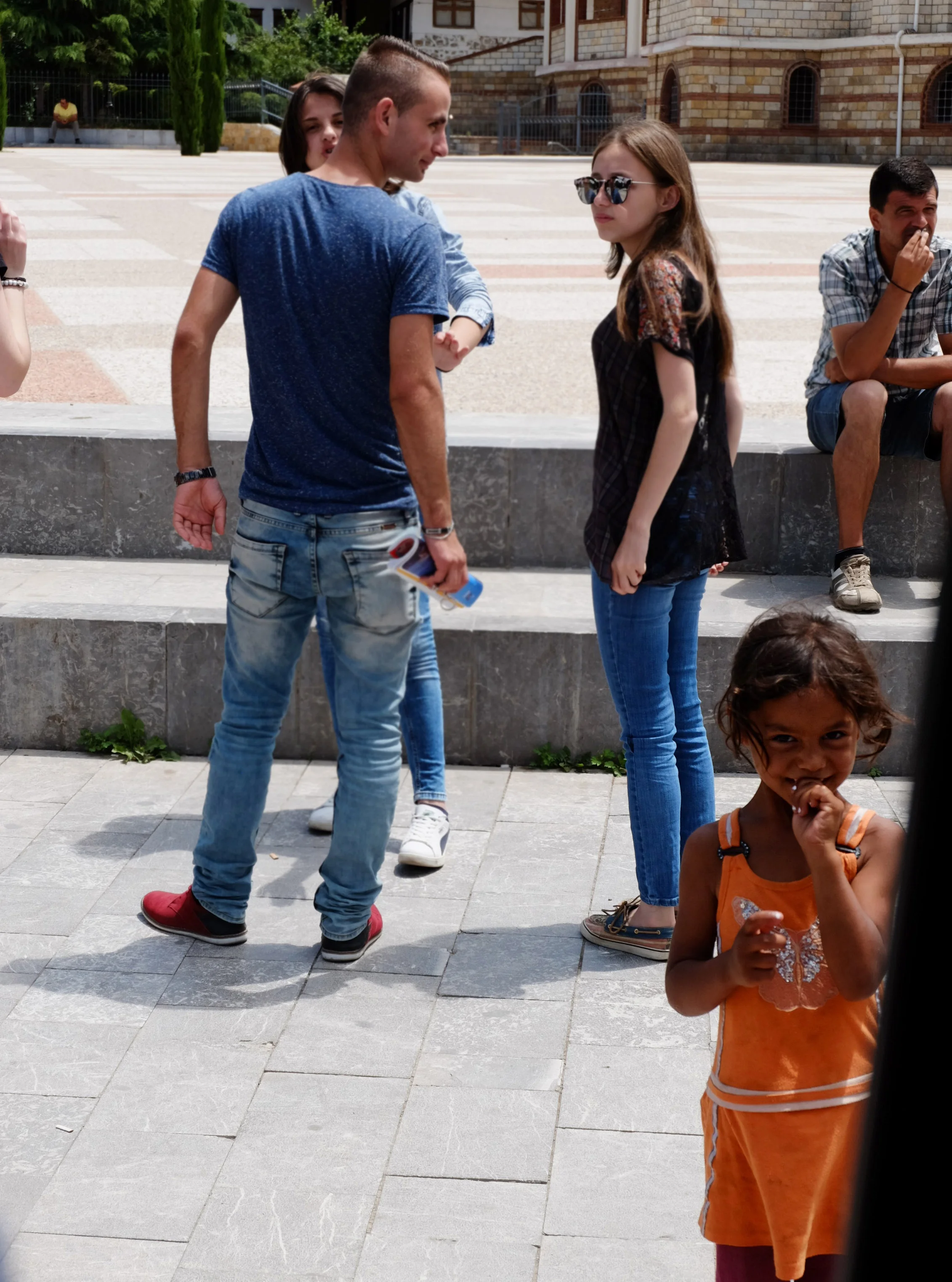 This little girl traveled with the rest of the gypsies and followed us to our car.