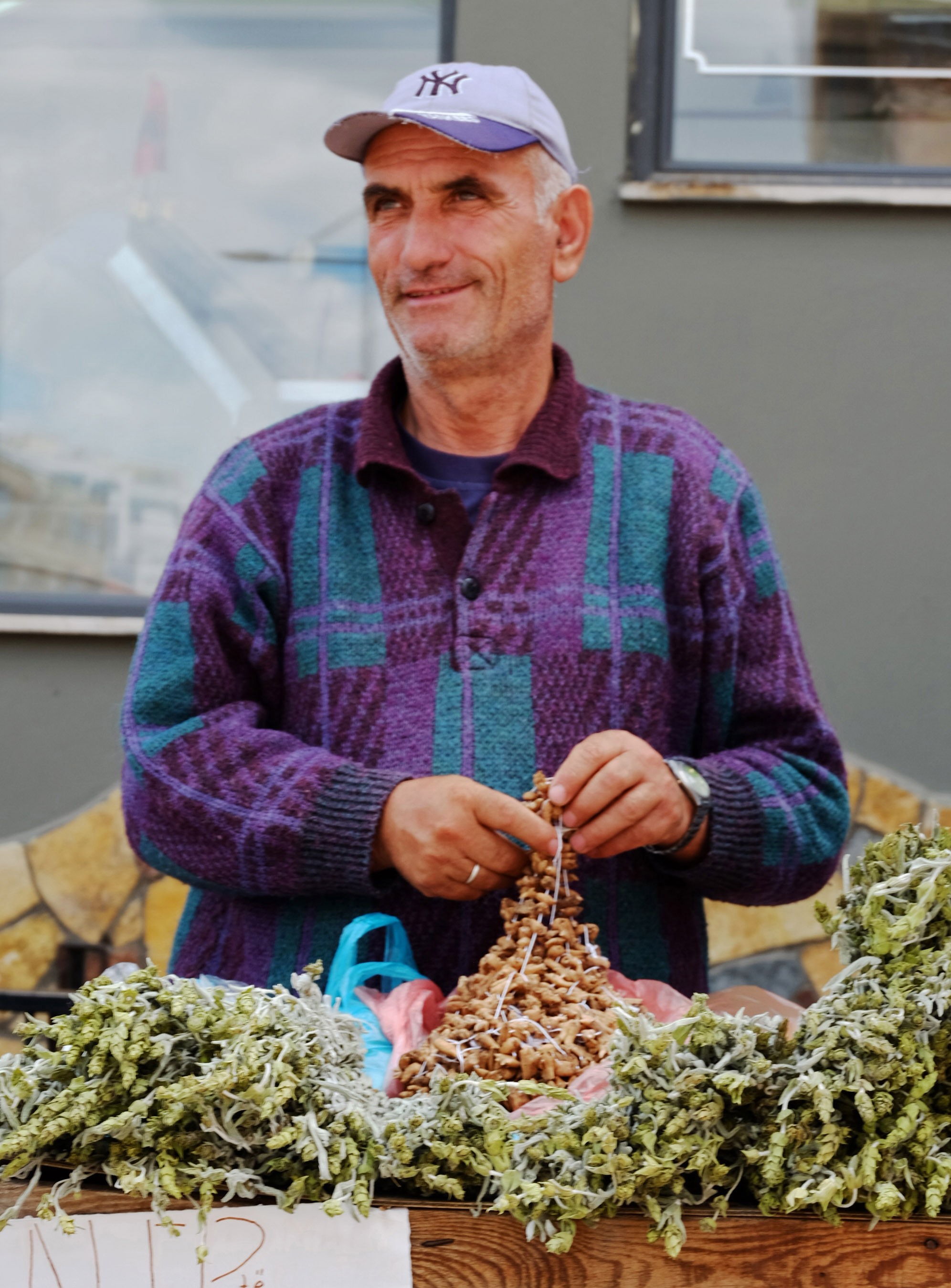This gentleman is handling Salep which comes from the Orchid root. It's consumed in desserts and beverages mostly in Turkey and around the Balkans.
