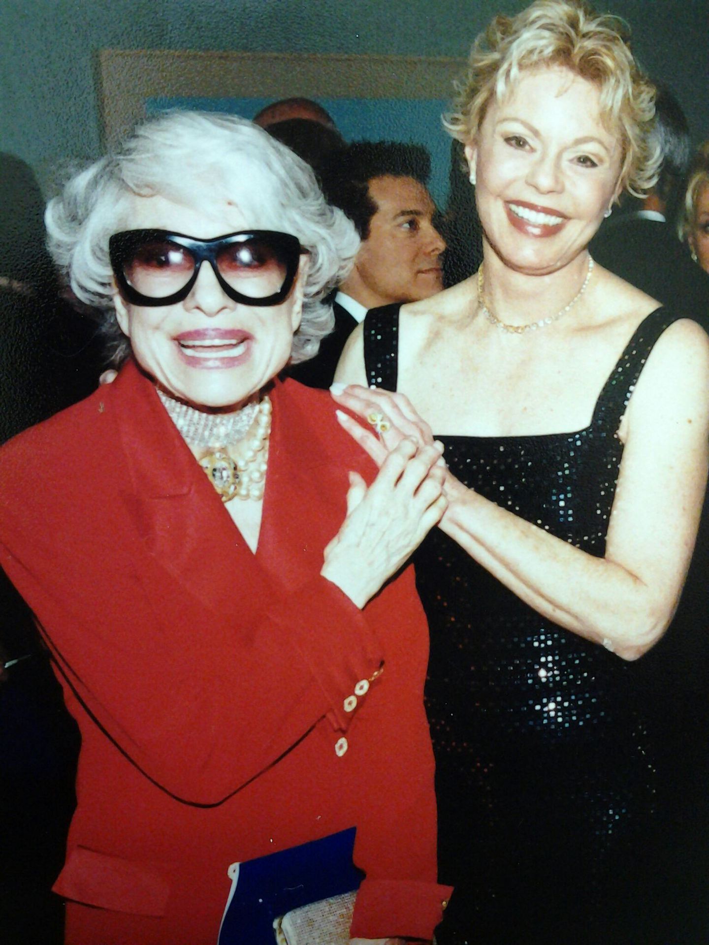 With Carol Channing at a benefit honoring President and Mrs. Ford, Palm Desert, 2001
