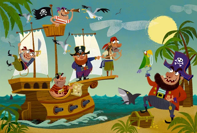 pirate island puzzle for mudpuppy