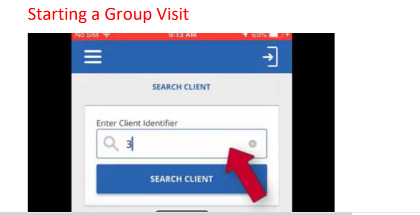 Sandata Starting a group visit.PNG