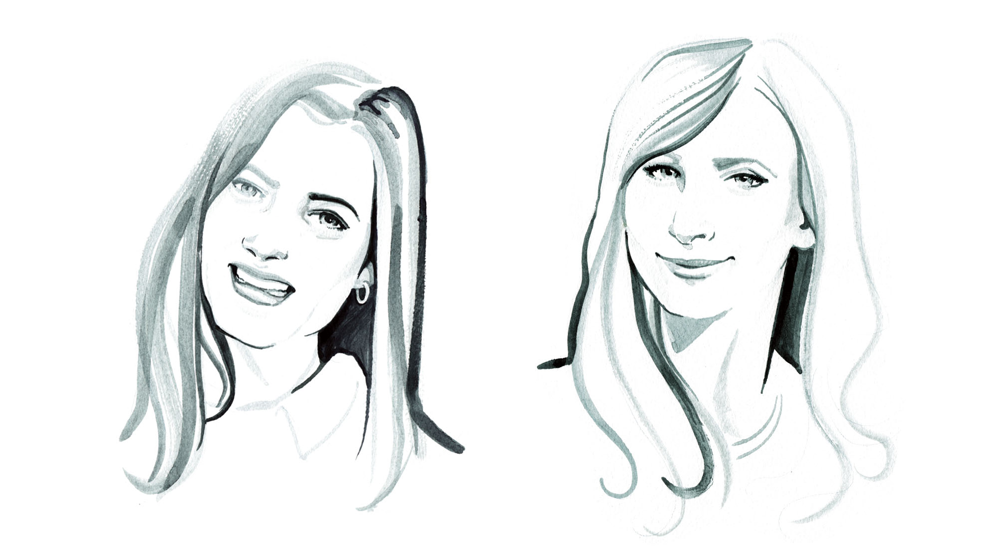Portrait illustrations for Links of London PR dinner.