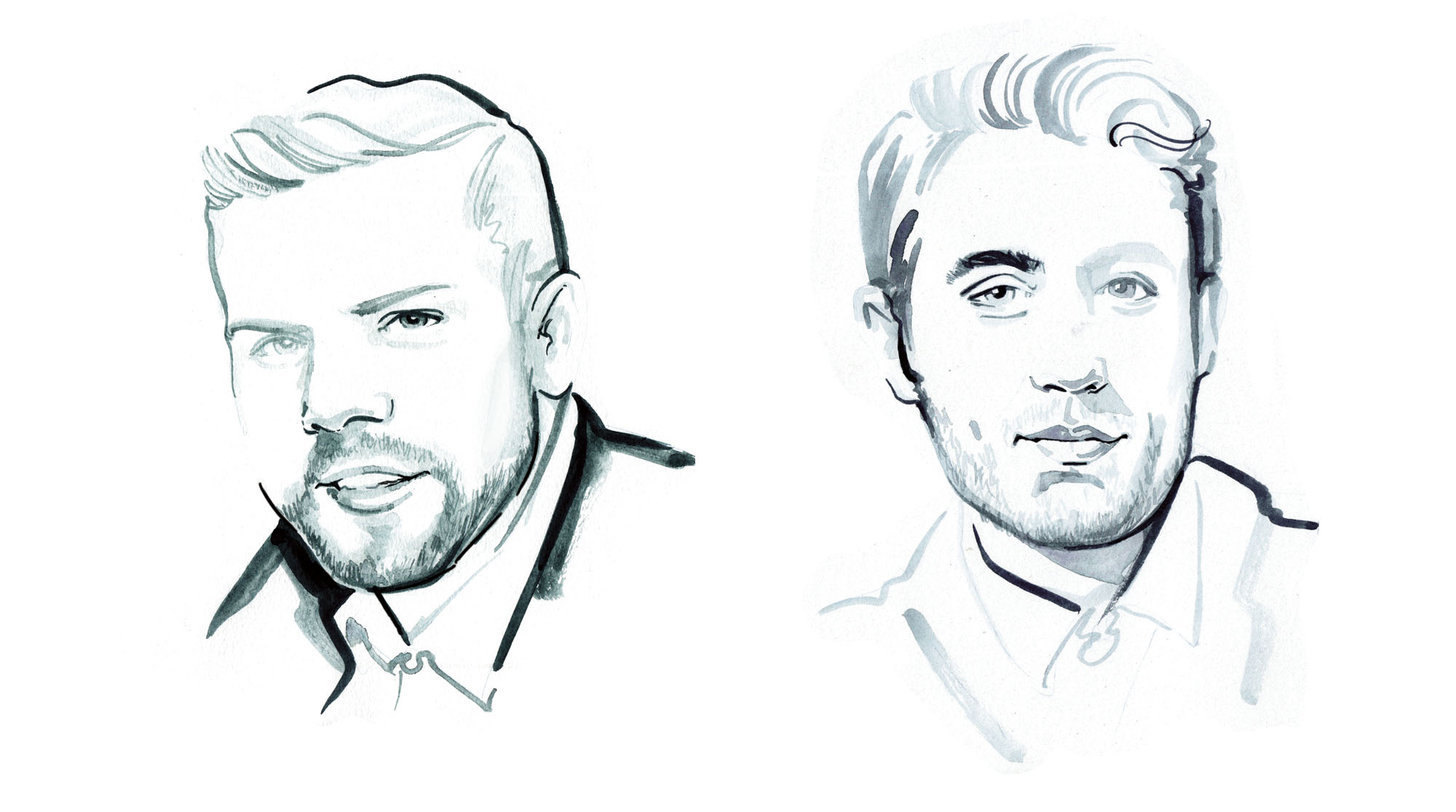 Portrait illustrations for Links of London PR dinner.