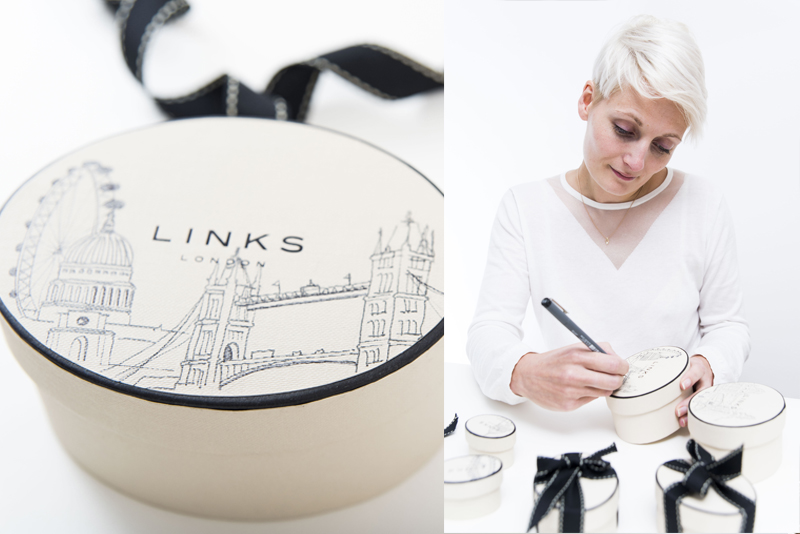 Customised packaging for Links of London at Harrods