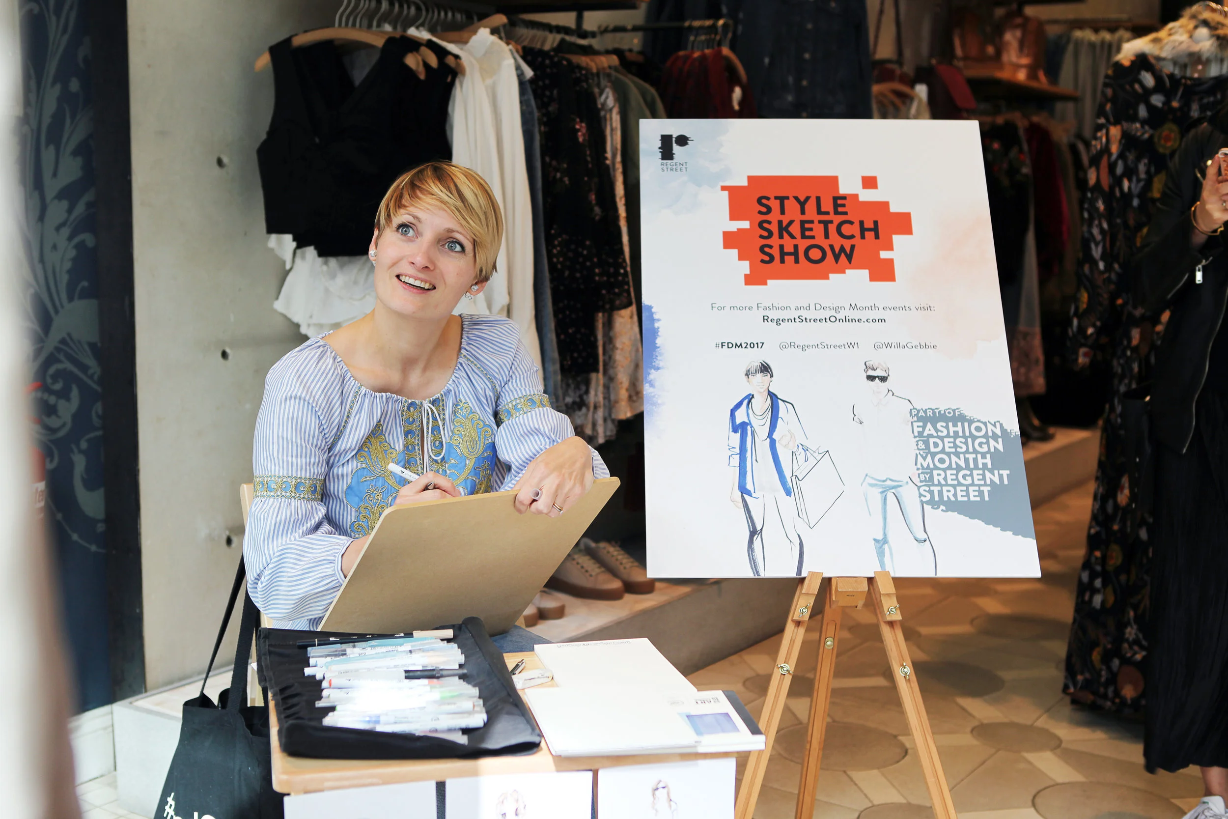 Live Fashion Illustration with Regent Street