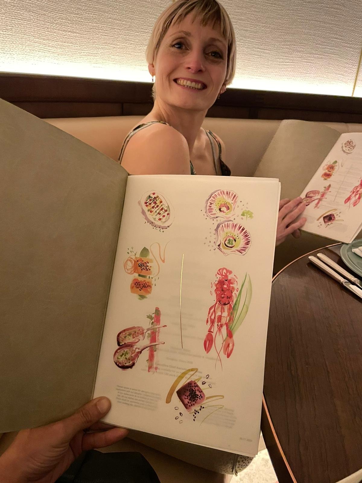 Tamarind restaurant - menu illustration by Willa Gebbie