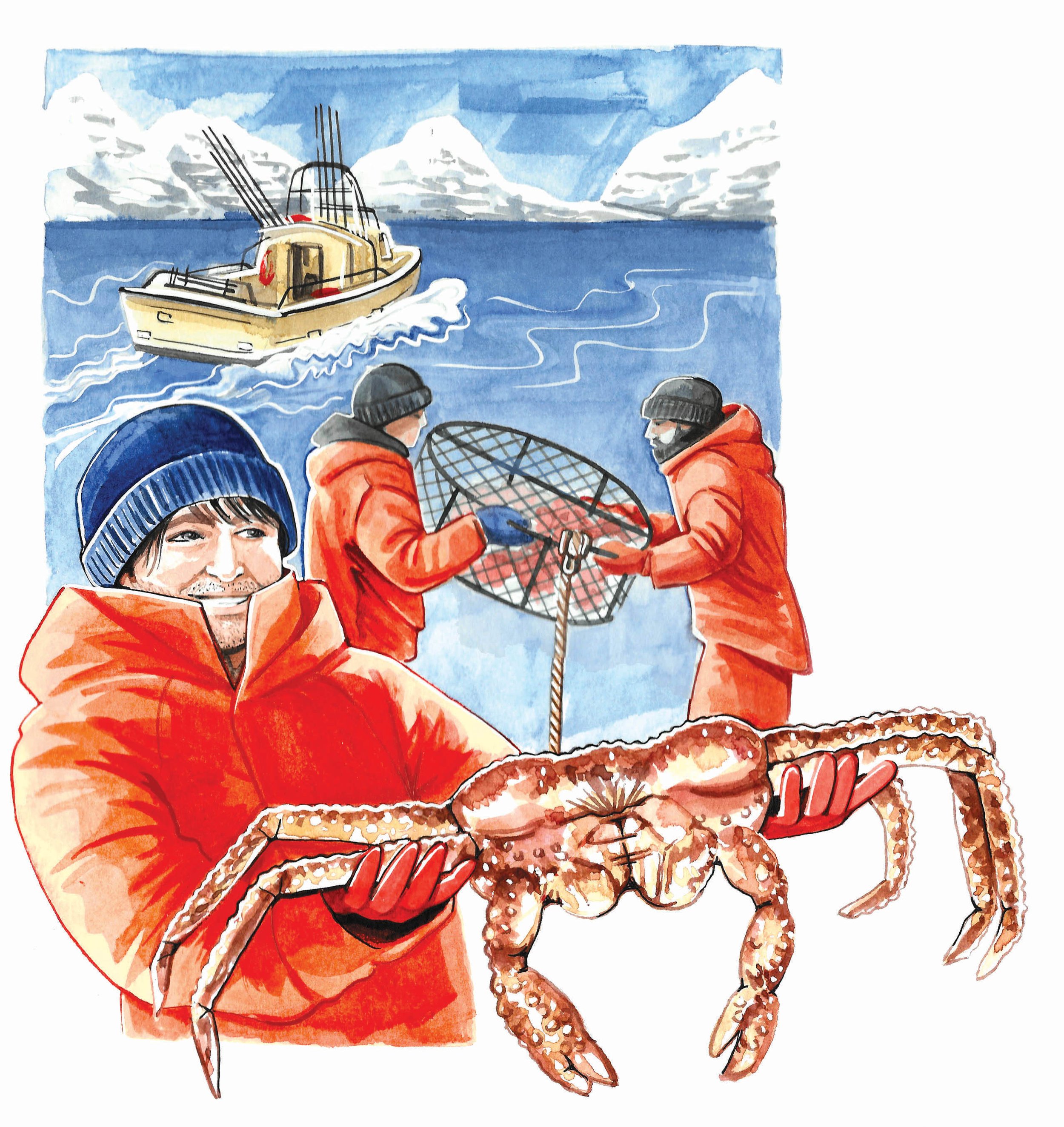  Simon Reeve fishing for King Crab in Norway 