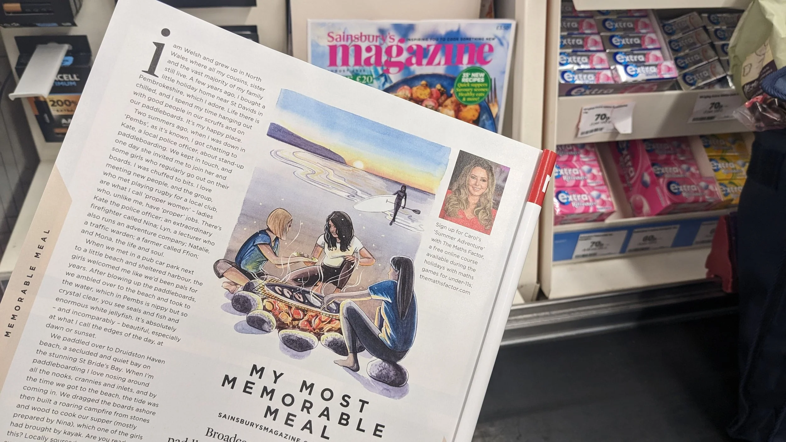 My Most Memorable Meal column for Sainsbury's magazine -part 2