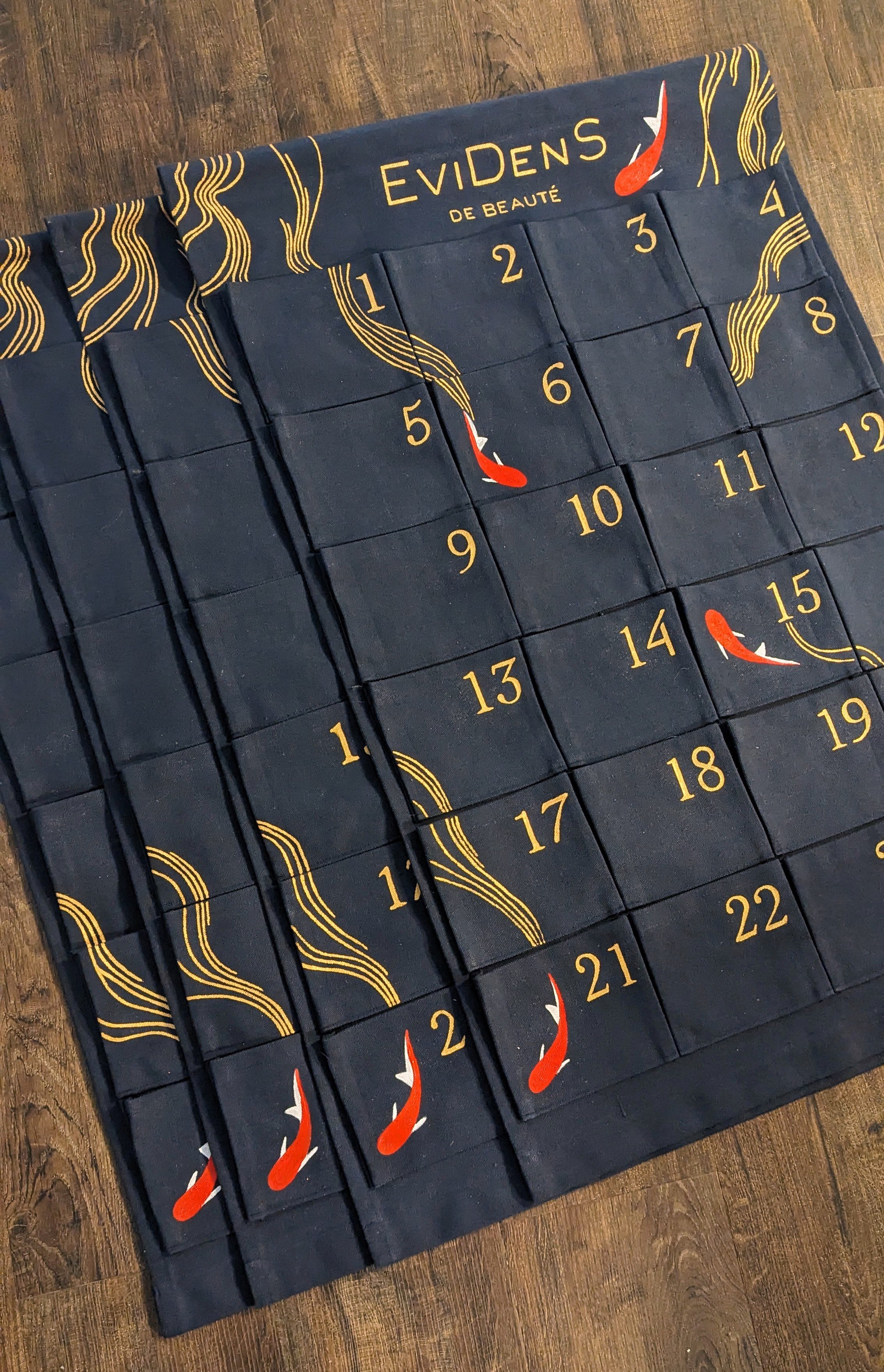 Hand painted advent calendars for EviDenS