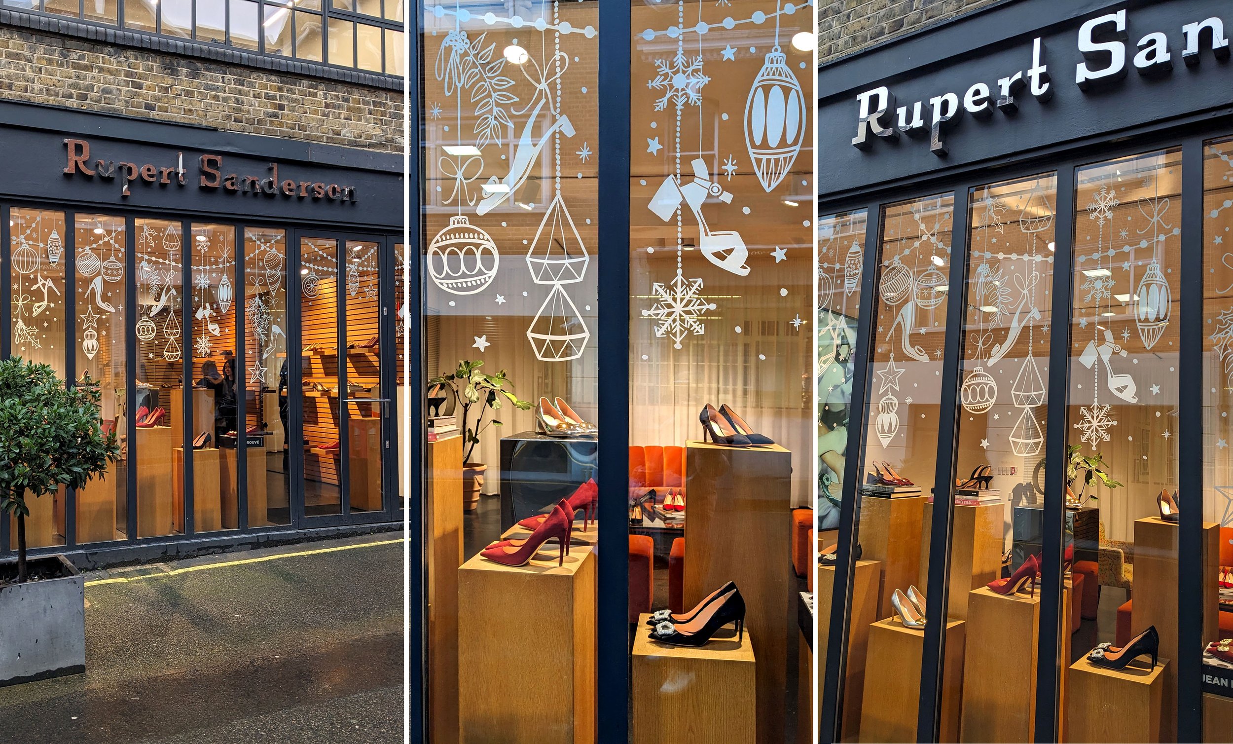 Rupert Sanderson window painting London