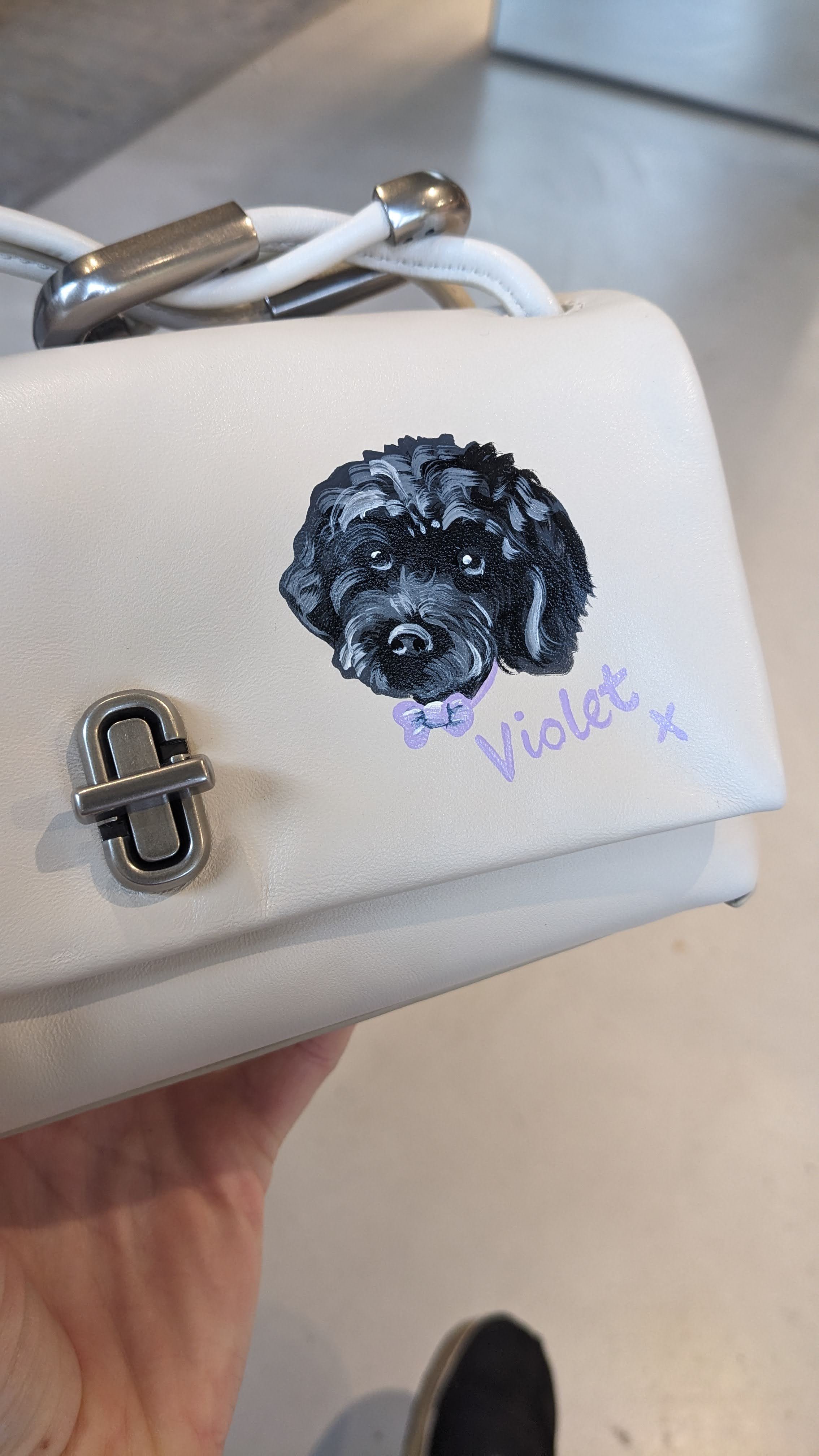  Leather painting for Marc Jacobs London | Personalisation illustration 
