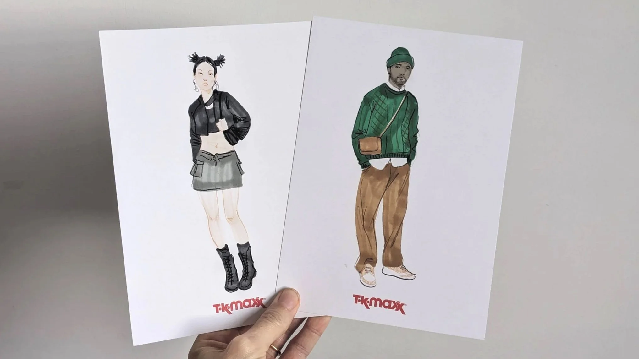 Live Fashion Illustration at TK Maxx's Influencer Dinner, Mortimer House