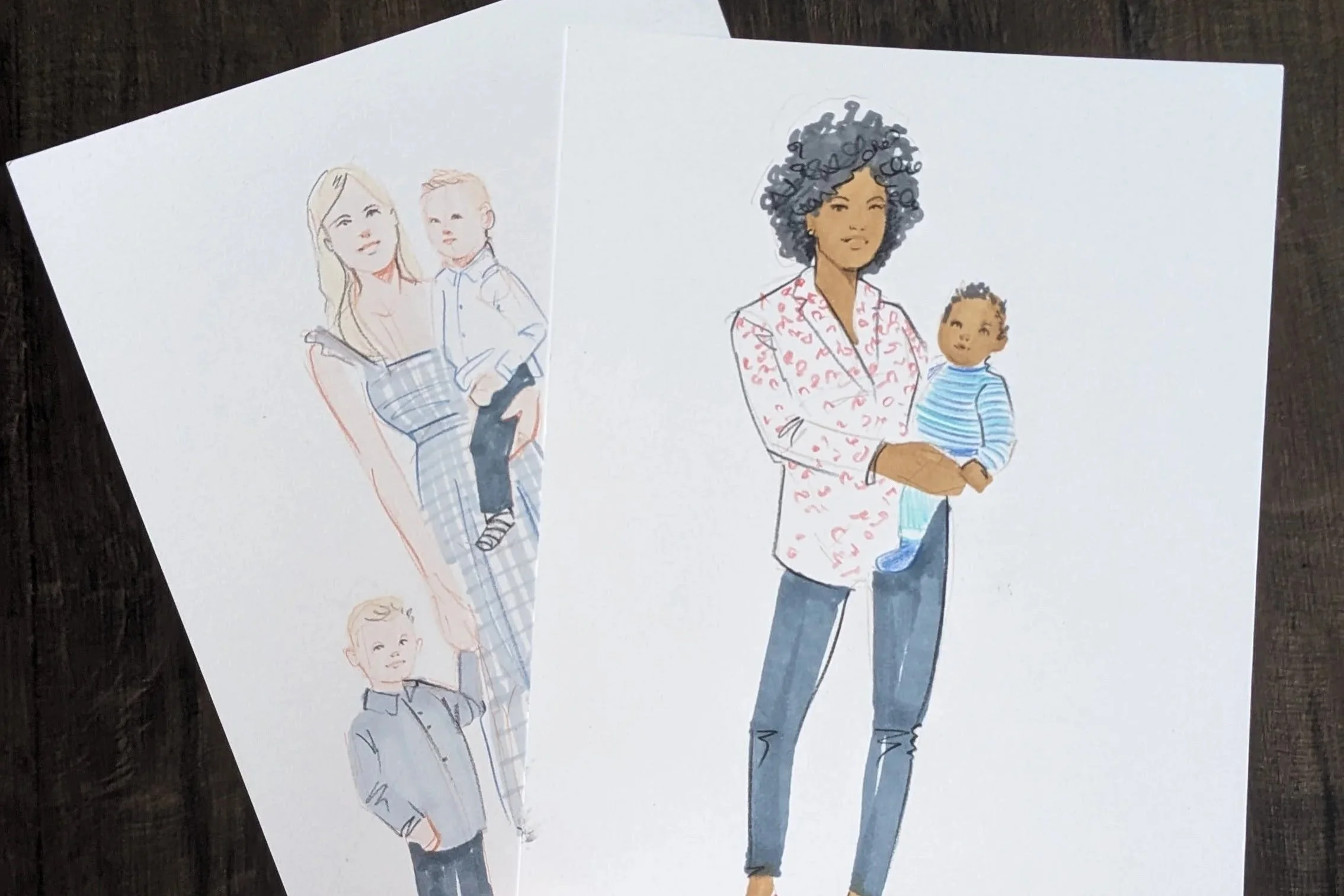 Live Illustration at Fulham Pier's Mother's Day Bottomless Brunch