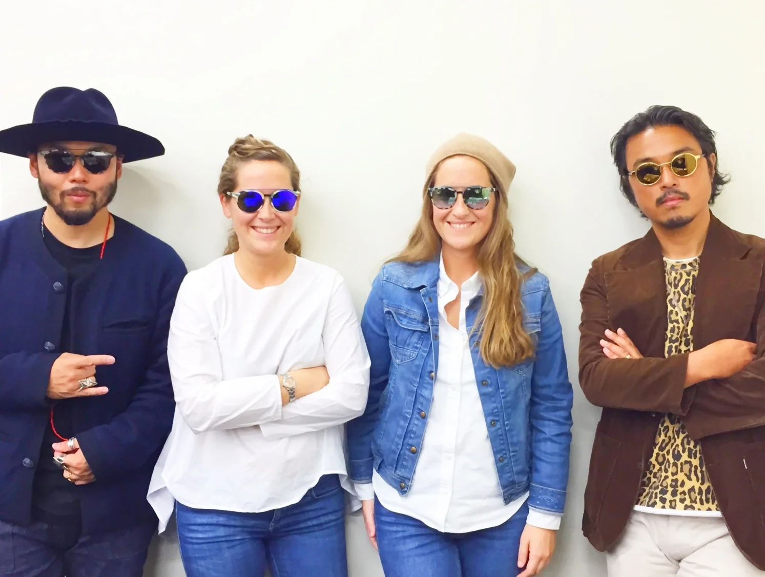 Mr Poggy (United Arrows & Sons), Helen Clop, Irene Clop, Mr Shoji (United Arrows & Sons) at United Arrows HQ, Tokyo.