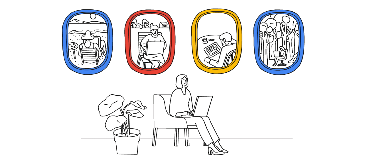  "Great ideas happen outside the office" by Jose Cochran 