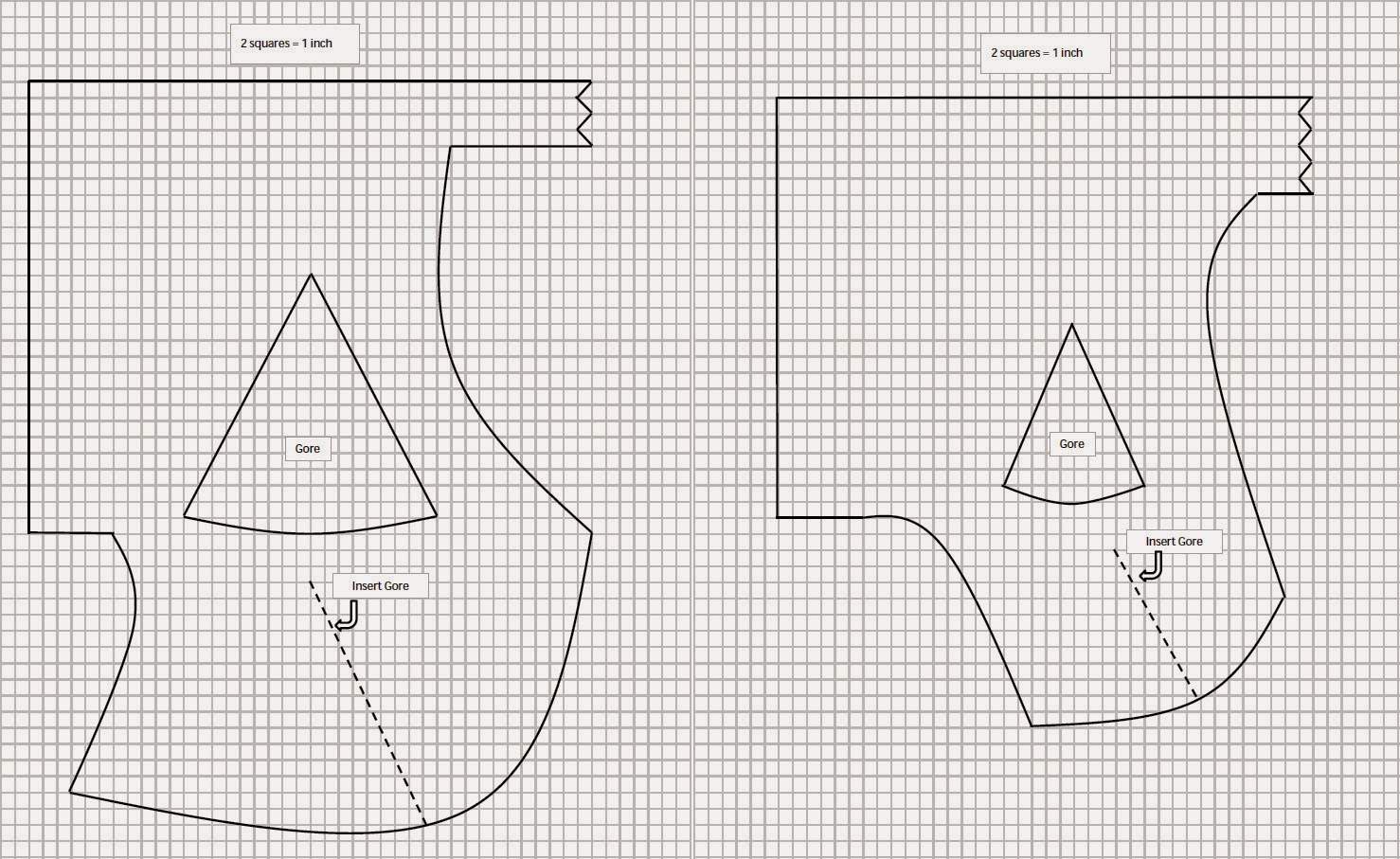 Left: Classic Hood pattern Right: Open Hood pattern