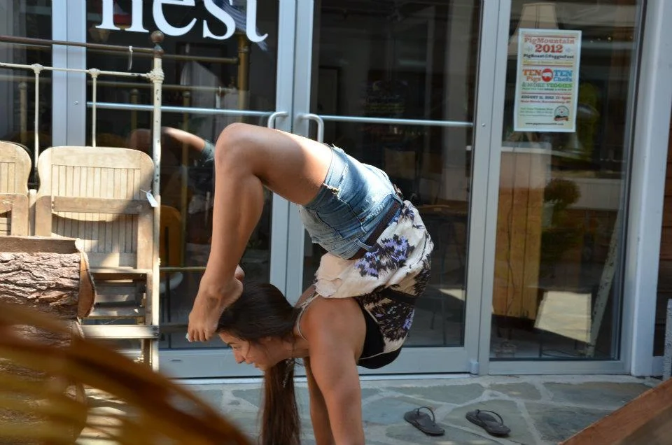 Big Eddy Farmstand Yoga Intern, 2012, Downtown Narrowsburg, New York