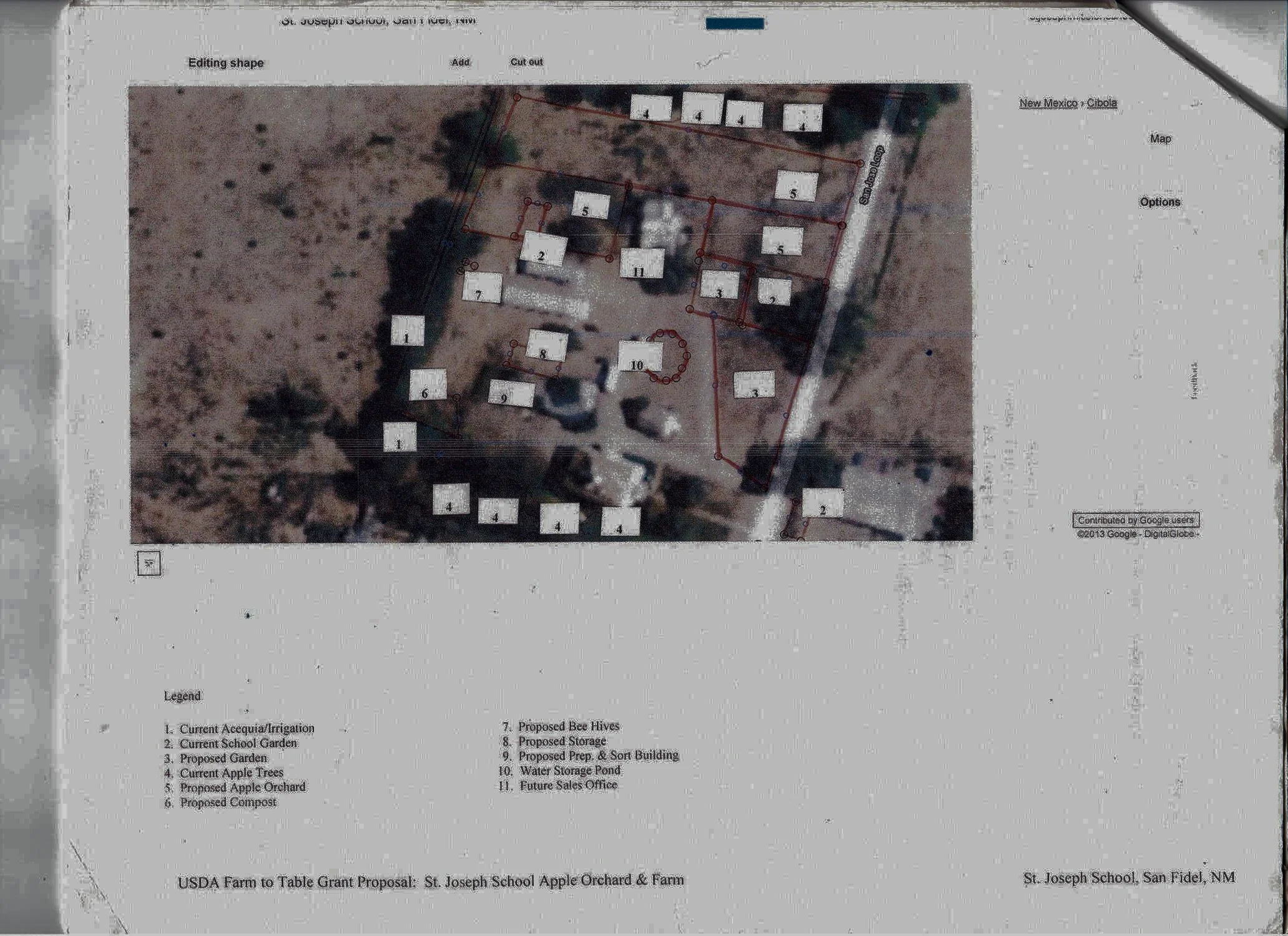Ancient Orchard Renovation Plan, 2014, Saint Joseph Mission School, San Fidel, New Mexico
