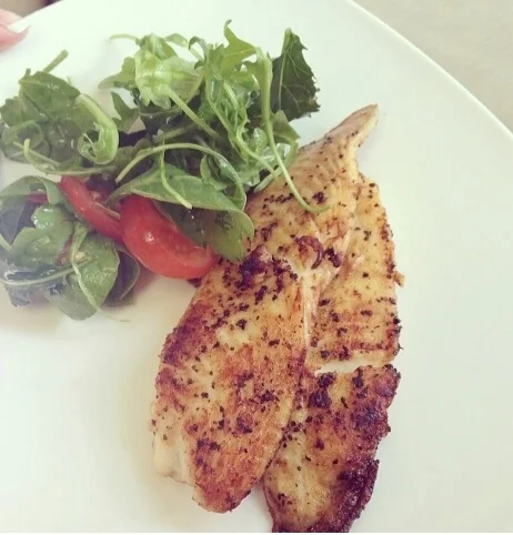The 'Post workout' Pan-Seared Fish & Salad