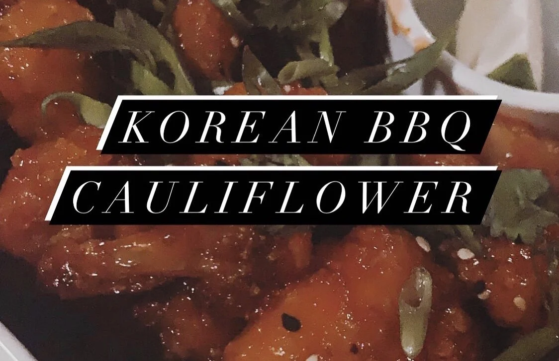 Korean BBQ cauliflower bites