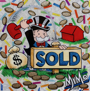 MiMo, Mike Mozart , Alec Monopoly Ghost Artist, painting o…