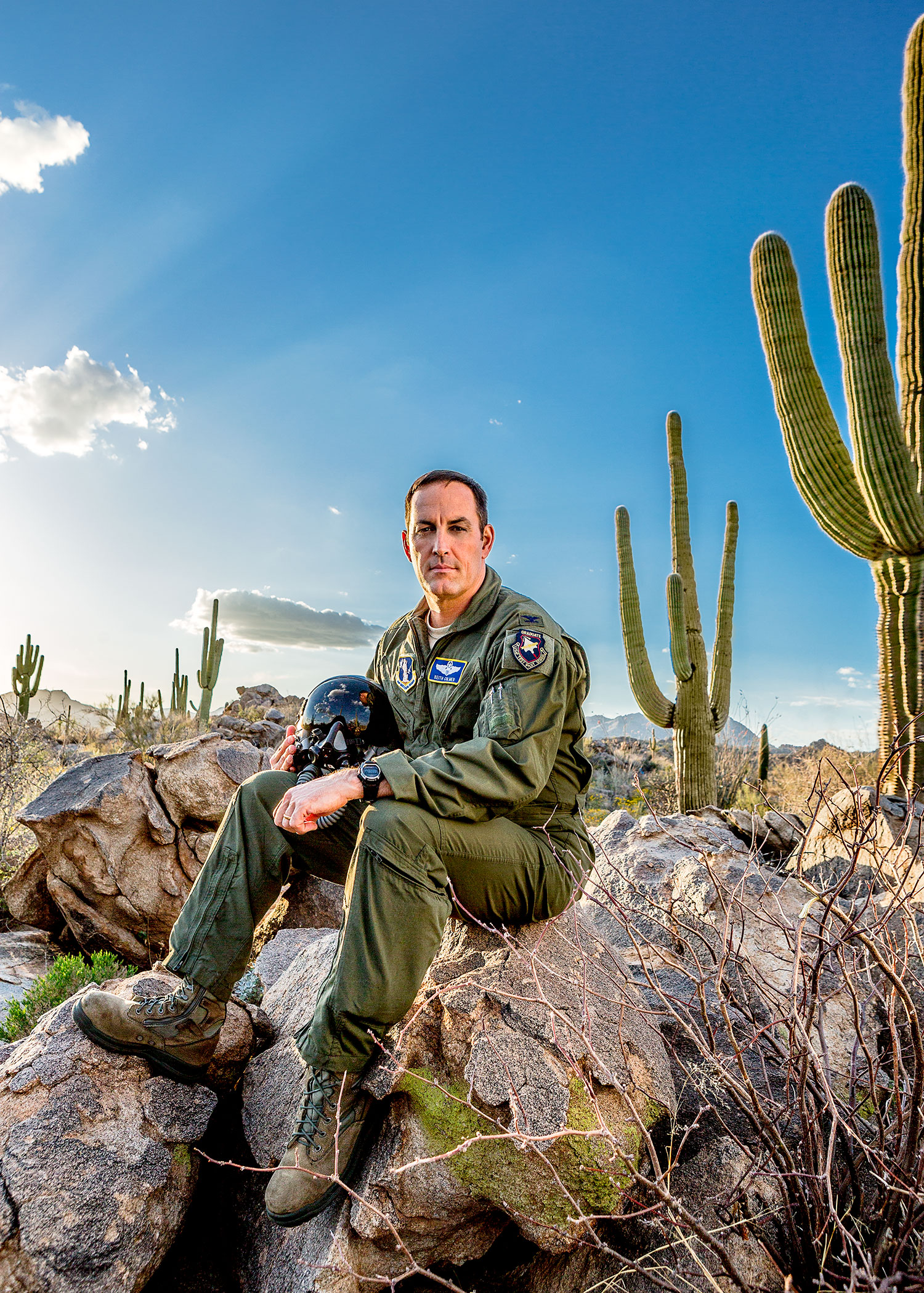 Military pilot - Arizona Desert