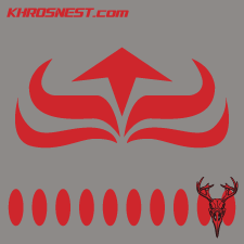 Clone Wars - Clone Trooper Pilot Axe Helmet Logo with Lower Helmet Ovals<