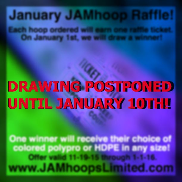 DRAWING POSTPONED UNTIL 1-10-16 to ensure everyone has received their tickets in the mail with their order! 
