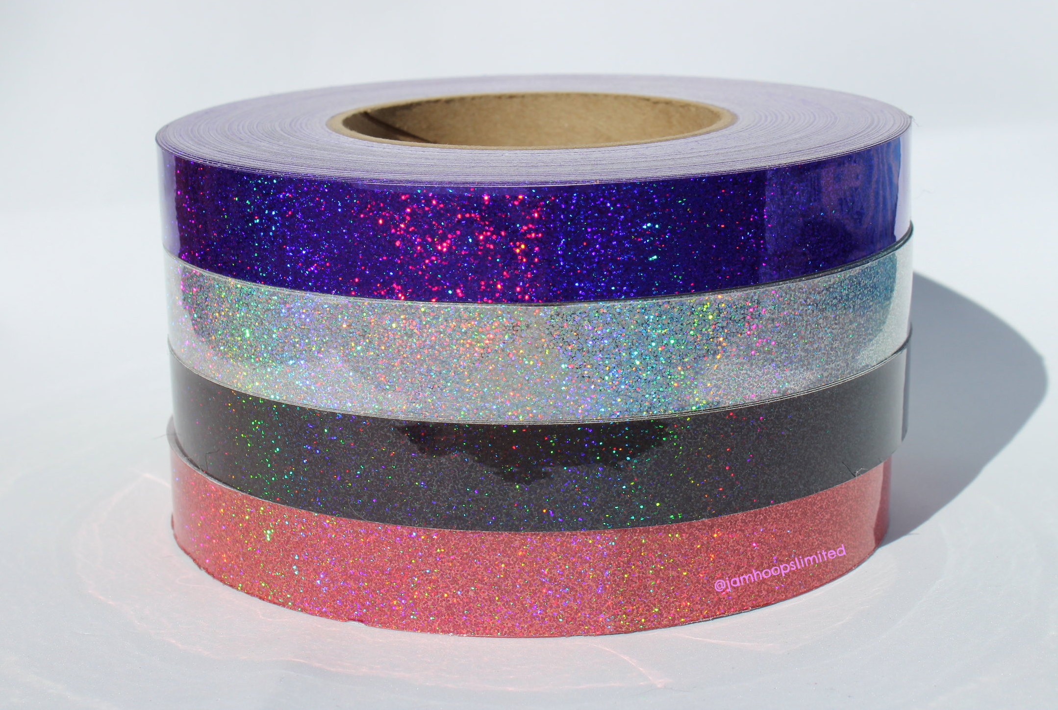 15mm x 5m Durable Holographic Hoop Tape Glitter Multi Dot Self Adhesive Lure NE8 