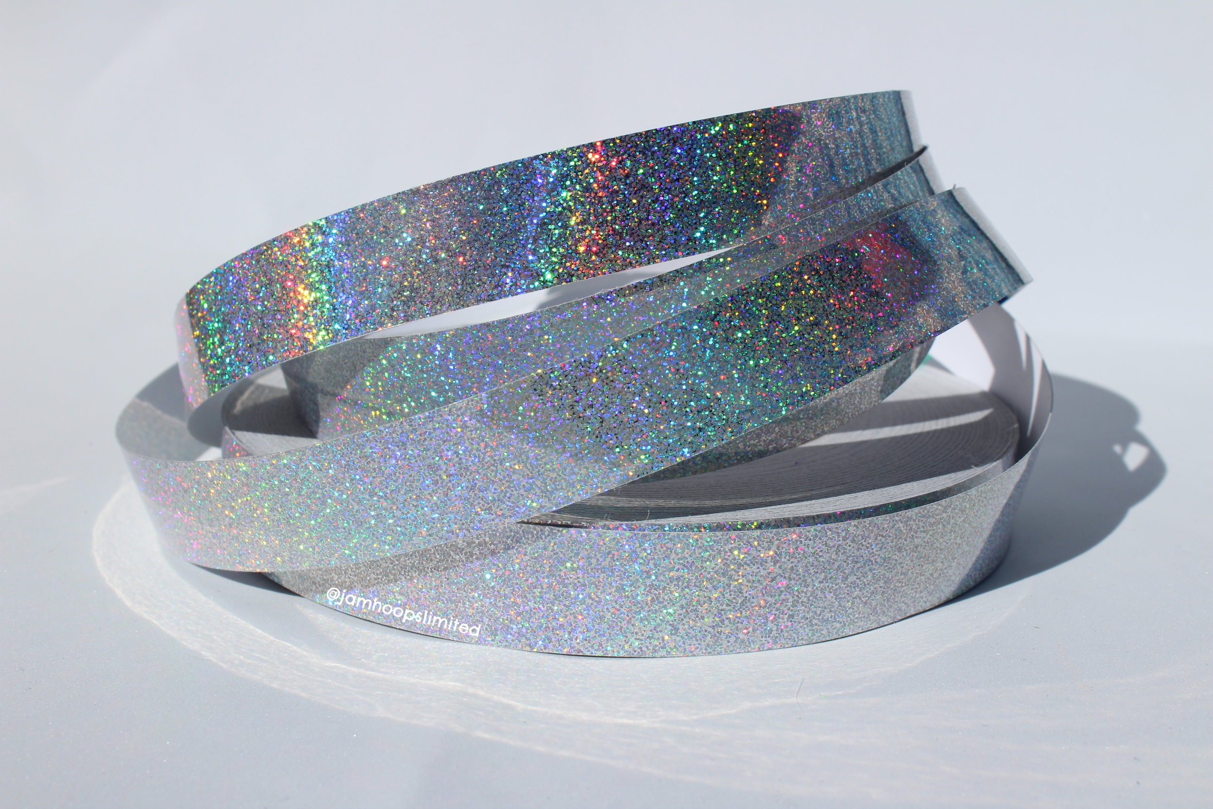 15mm x 5m Durable Holographic Hoop Tape Glitter Multi Dot Self Adhesive Lure NE8 