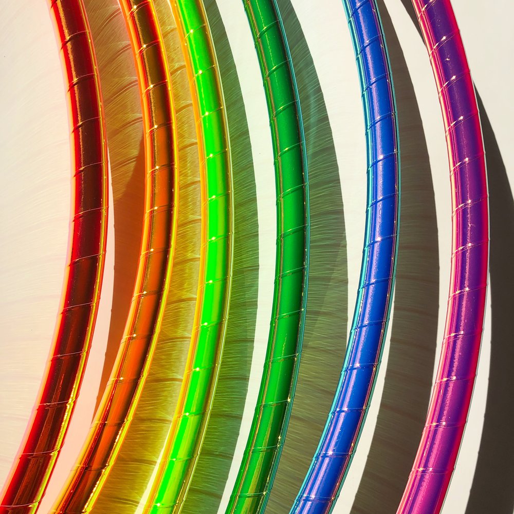 UV Reactive Color Morph Polypro Series — Taped Polypro Hula Hoops