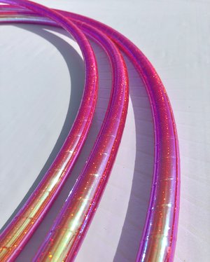 UV Helios Glitter Color Morph Polypro — Taped Polypro Hula Hoops