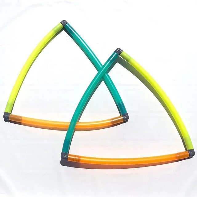 The ready2ship sale is still running strong! 25% off until Sunday at midnight ❤️ these #trianglejamhoops are currently available and are UV reactive! ❤️ #jamhoopslimited #specialconceptprops #uvtrianglejamhoops #girlswhoflow #guysthathoop #uvreactive