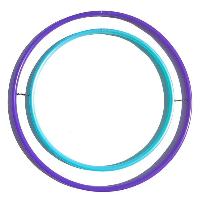 Isn&rsquo;t this one just gorgeous!? Outer hoop is #uvamethystjamhoop and the inner hoop is #uvsmithsonitejamhoop 💖✨ #gyrojamhoop sale announcement coming today! 🎉🎉 #jamhoopslimited #gyrohoop #specialconceptprops #hooplah #guysthathoop #girlsthath