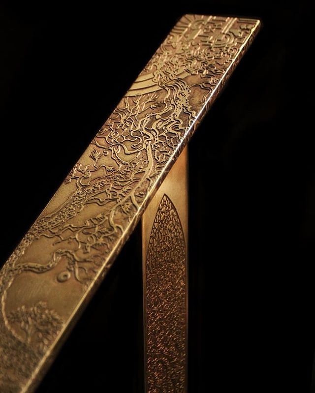My favorite commission to date

Etched Brass Master Story Railing #1 &ldquo;What good is the warmth of summer, without the cold of winter to give it sweetness.&rdquo; -John Steinbeck 
A collaboration with @cooperreynoldsgross 
#brass #brassart #brass