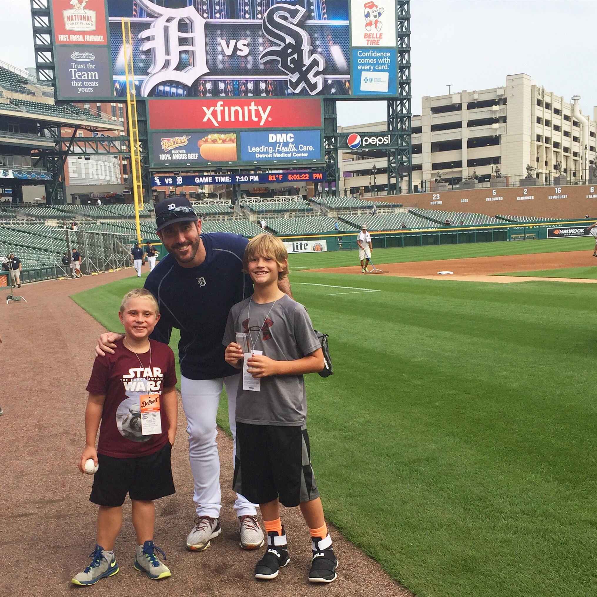 Hanging out with the Detroit Tigers
