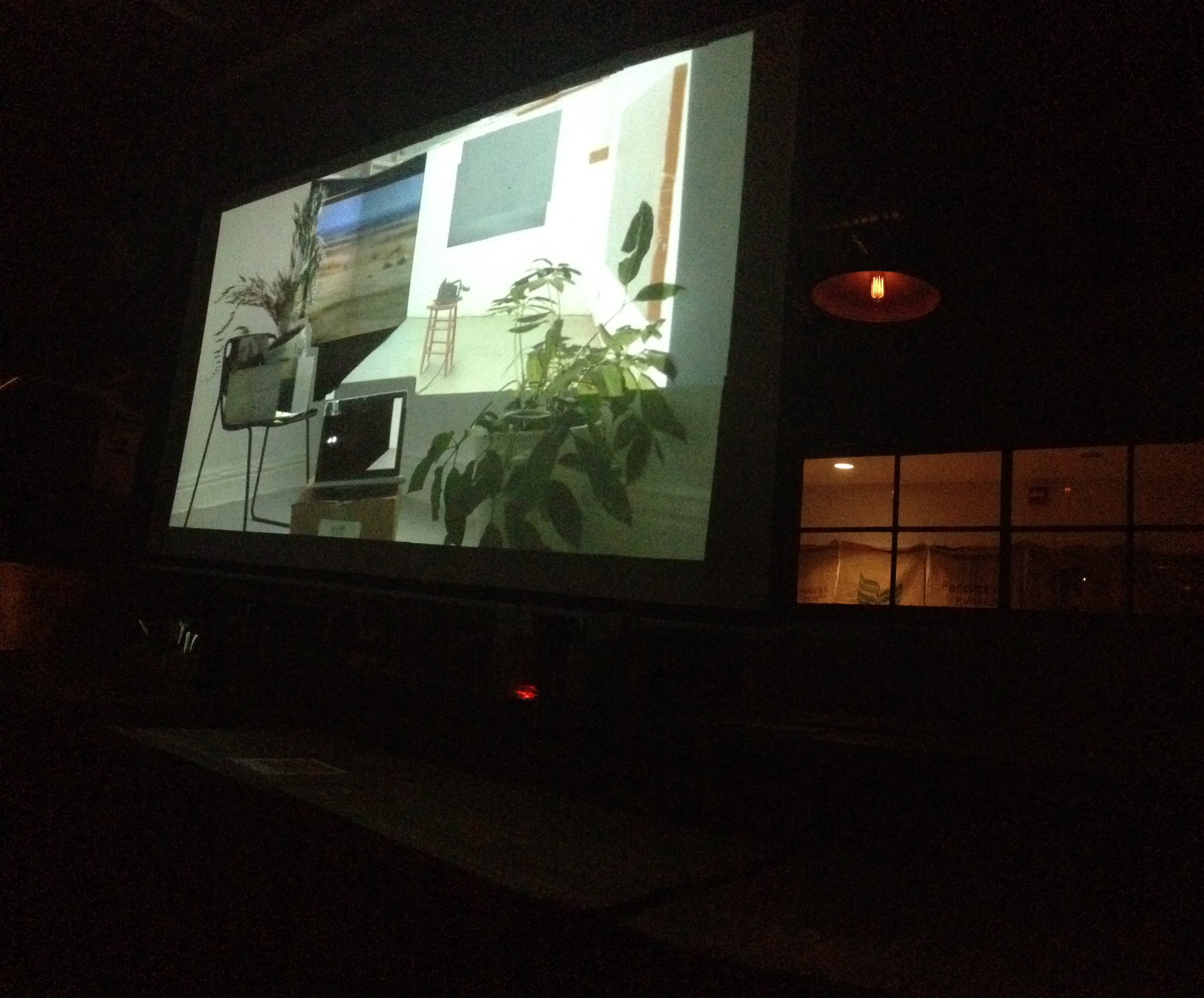 Still from Entrainment ritual to assemble from missing parts , 2018 at Platform Shorts Screening. Image by Ed Ackerman.