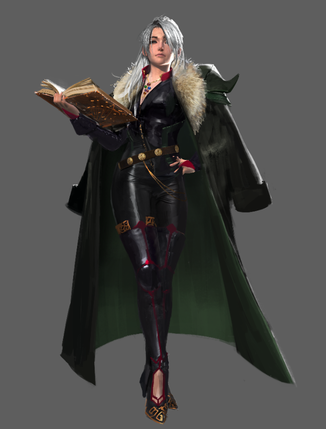 Art by Phong Nguyen. This was our re-design of the "Summoner" class.