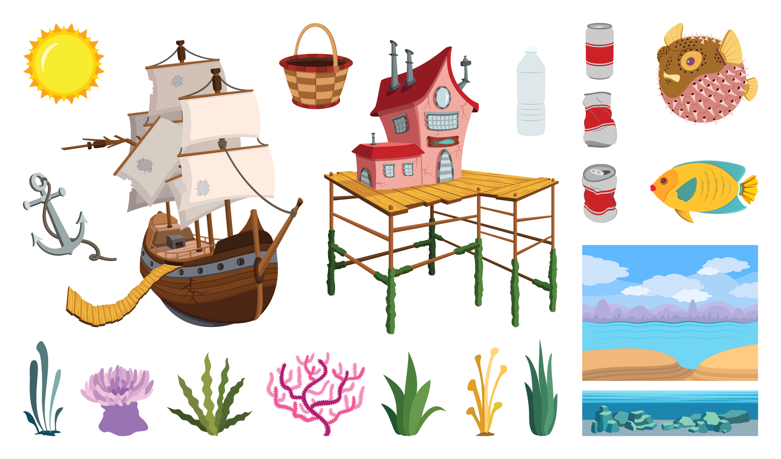 Island Adventure ; UI design for mobile game