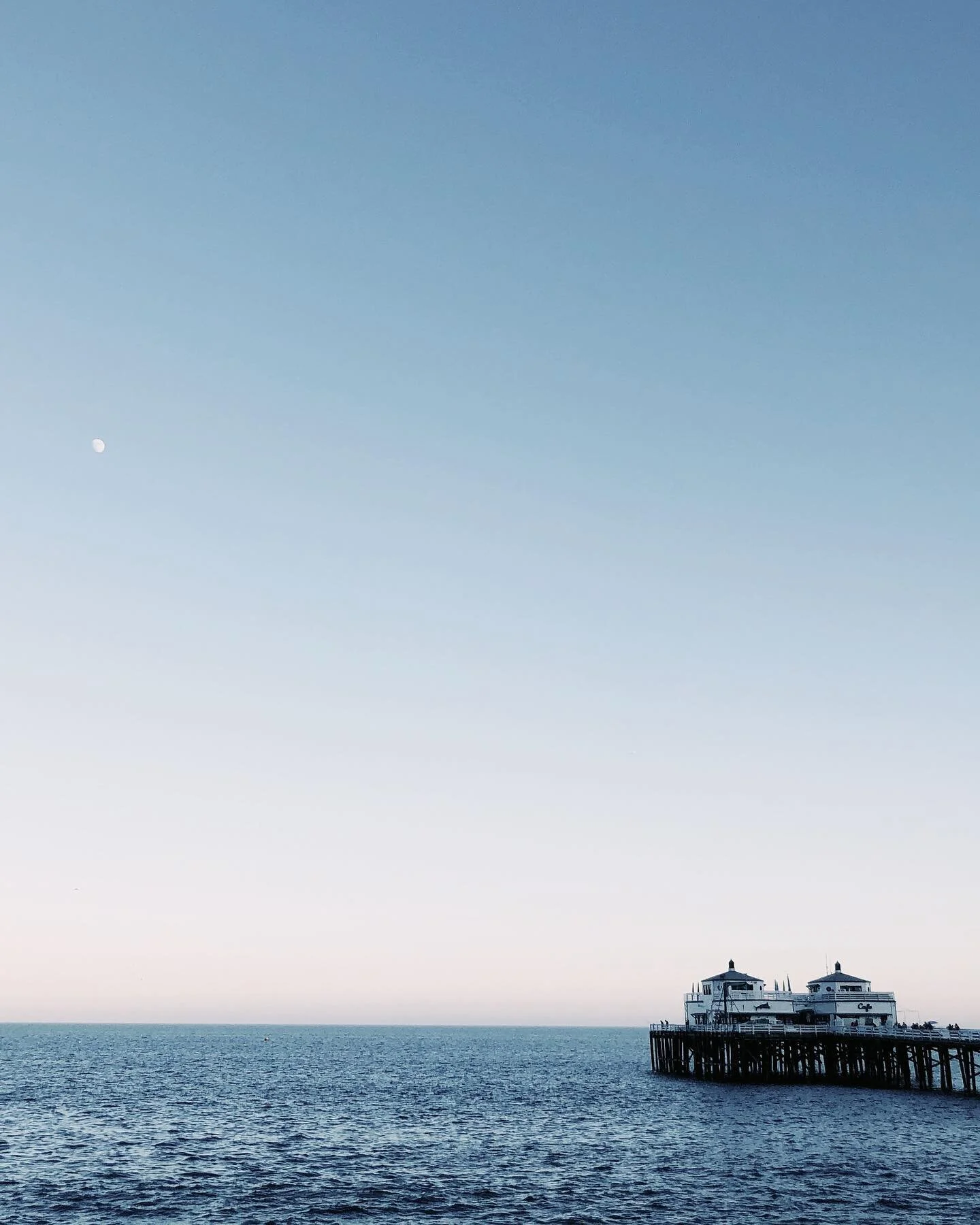 That&rsquo;s Malibu and that&rsquo;s the moon. There were sea lions and dolphins too.