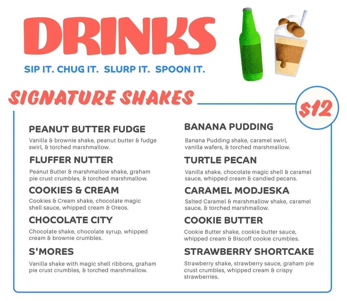 Just casually dropping a new signature shake section to our menu - come see what&rsquo;s up #keepitcreamy