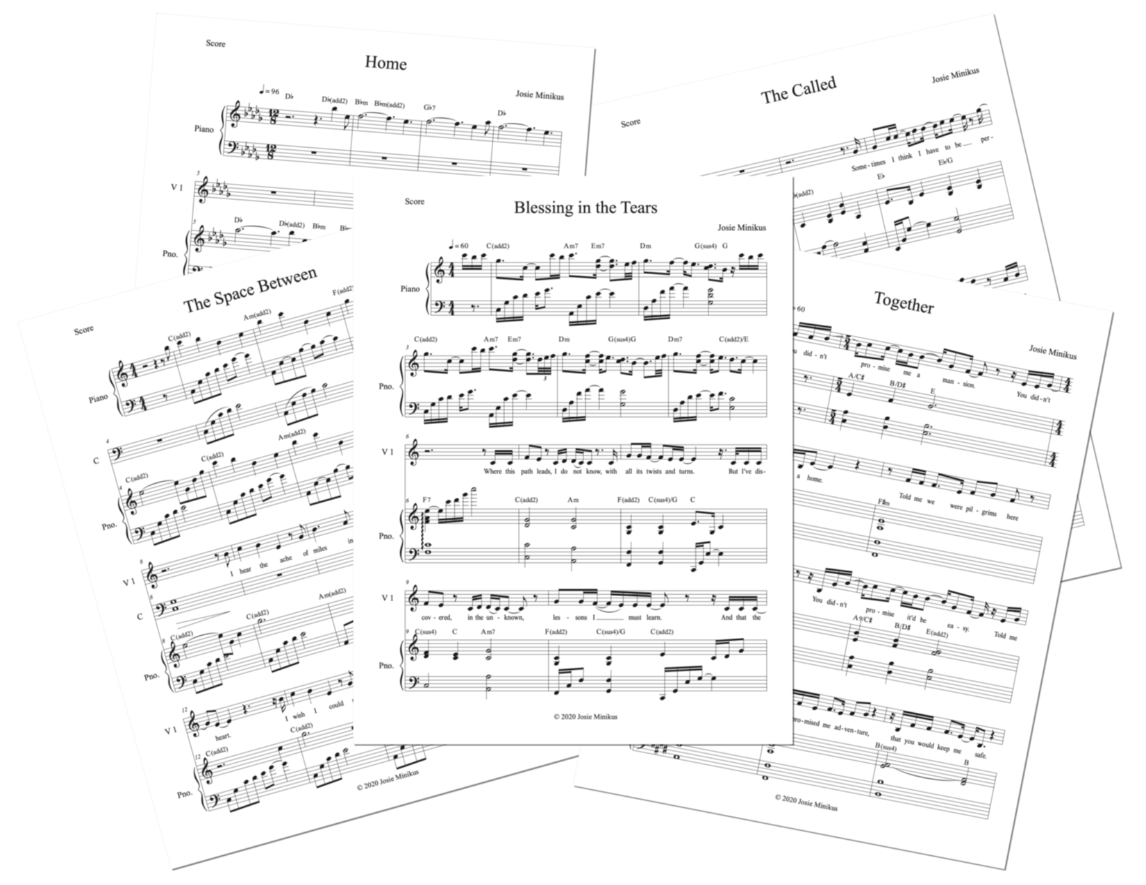 Sheet Music — Matt and Josie Minikus