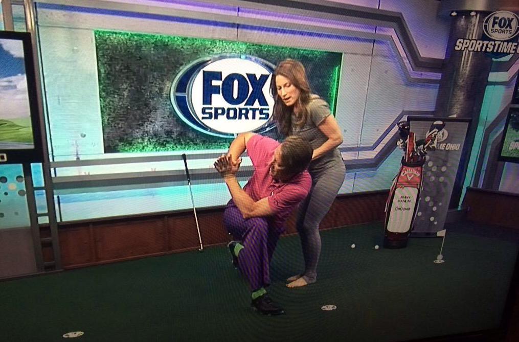 Meghan taught Jimmy how to optimize his prayer twist and talked about how yoga helps golfers.