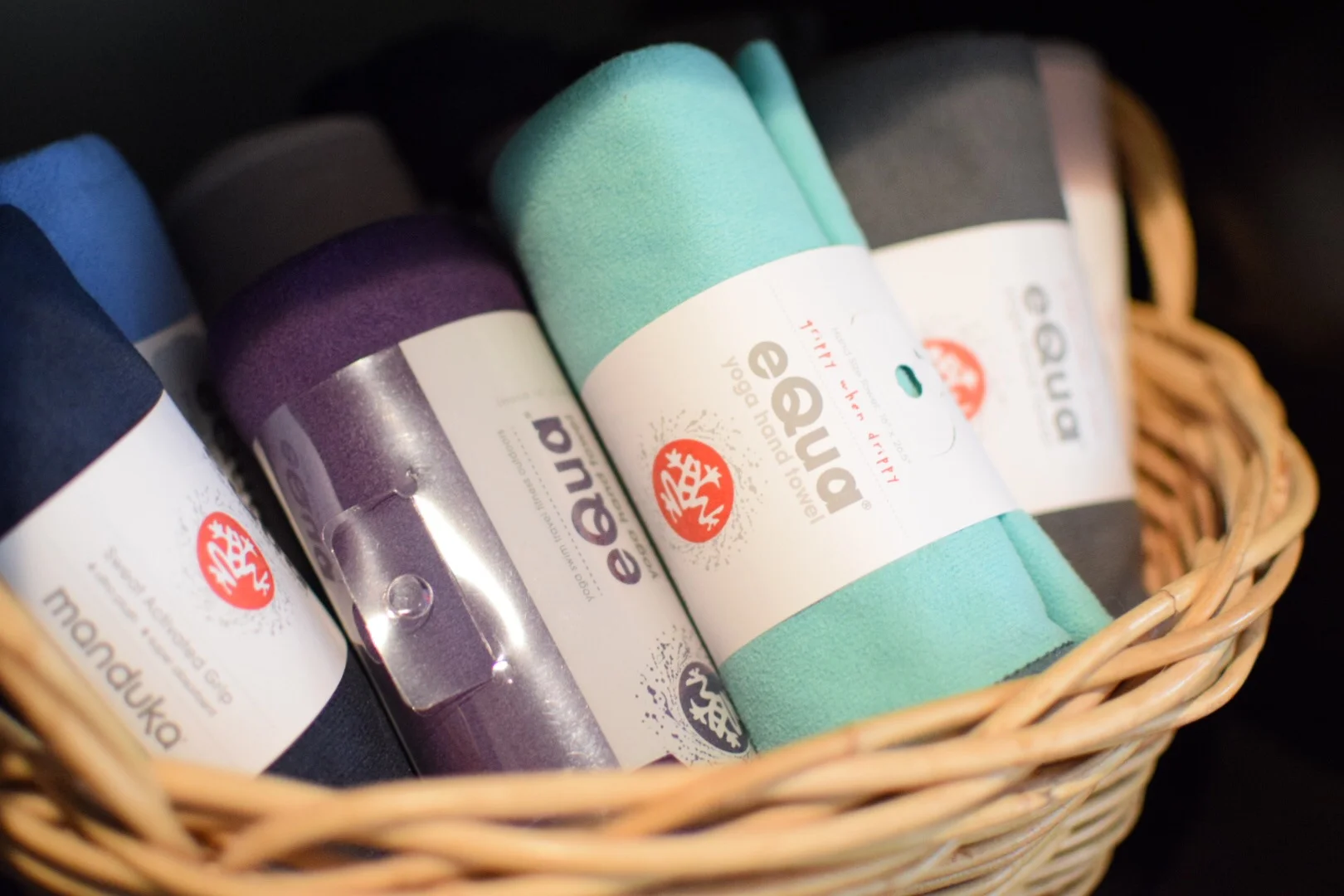 These half-sized towels are $18 each