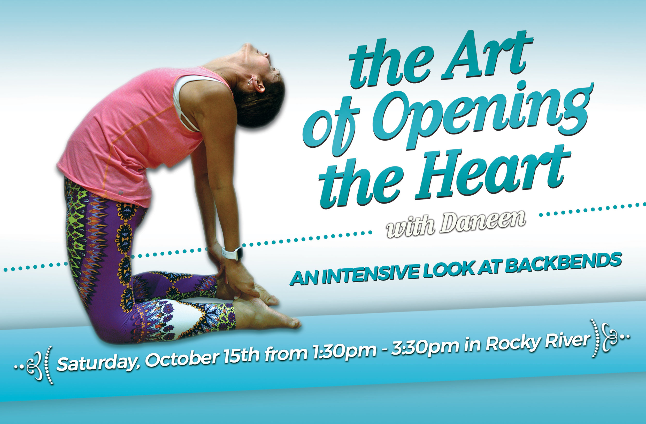 This special class includes an intelligently designed vinyasa flow to prime the body for backbends, and then we will come together to breakdown common heart-opening poses in a safe, fun and friendly way.
