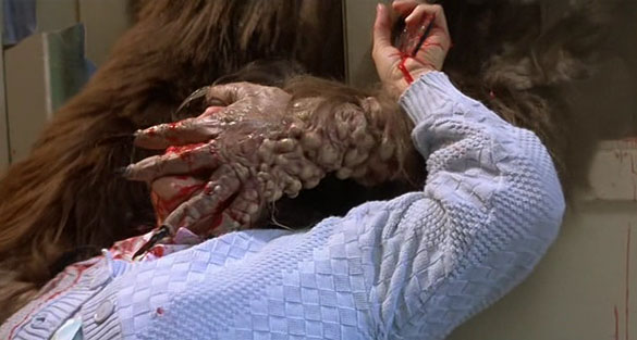 The hairy arms... The grotesque hands... Indeed, Watchers is a monster-lovers dream!