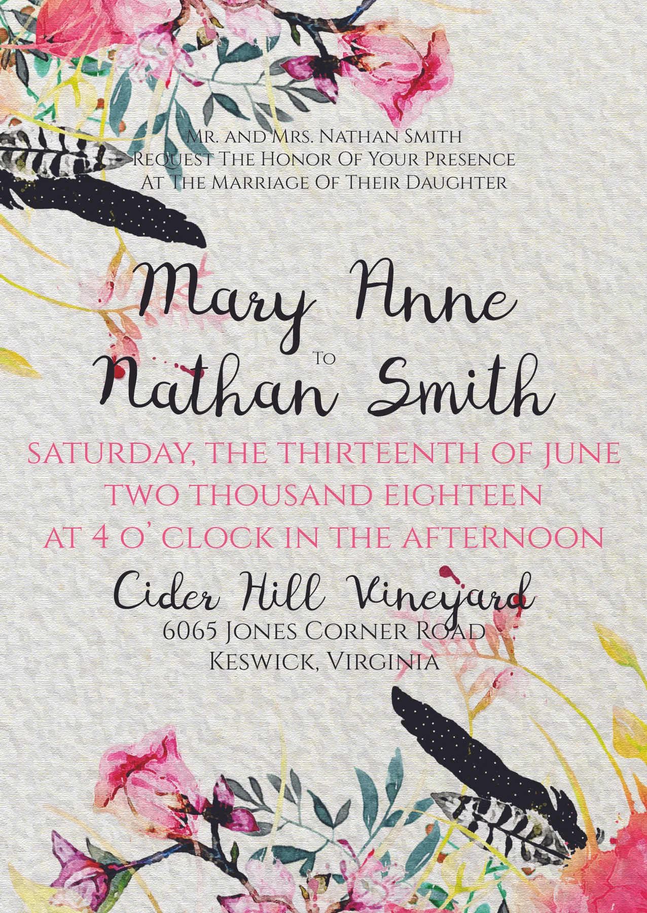 Wedding Invitation Design